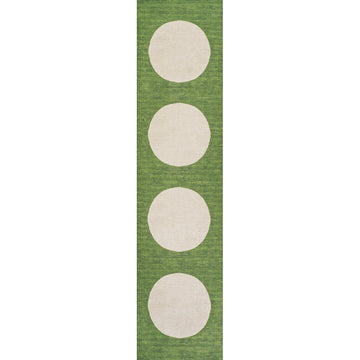 Cirkel Minimalist Geometric Dot Machine-washable Area Rug